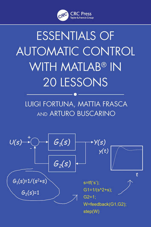 Book cover of Essentials of Automatic Control with MATLAB in 20 Lessons (1)
