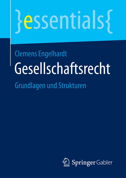 Book cover of Gesellschaftsrecht