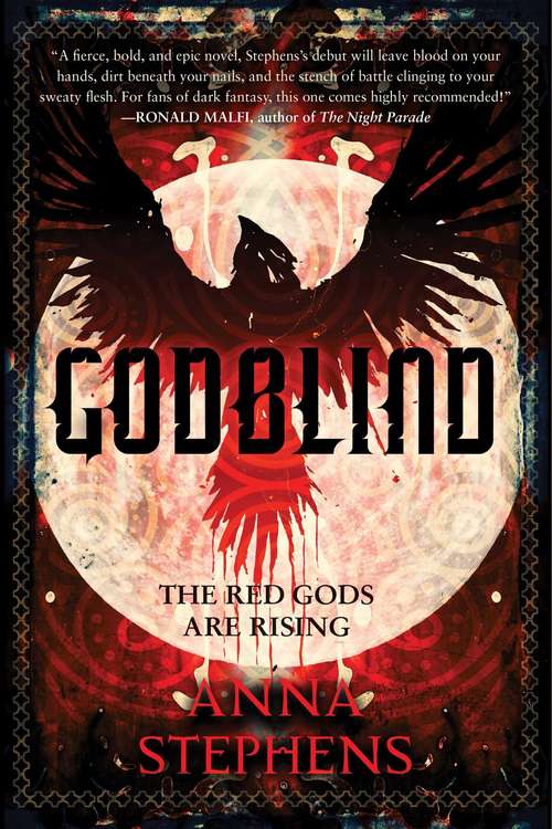 Book cover of Godblind: The Red Gods are Rising (Godblind #1)