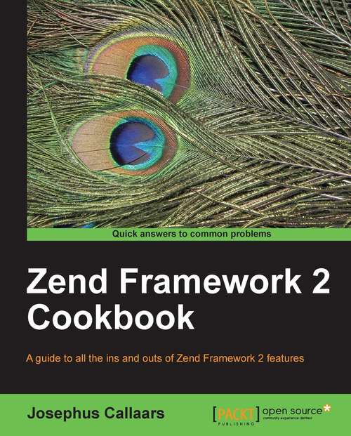 Book cover of Zend Framework 2 Cookbook