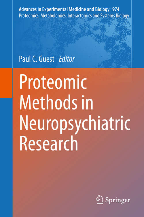 Book cover of Proteomic Methods in Neuropsychiatric Research