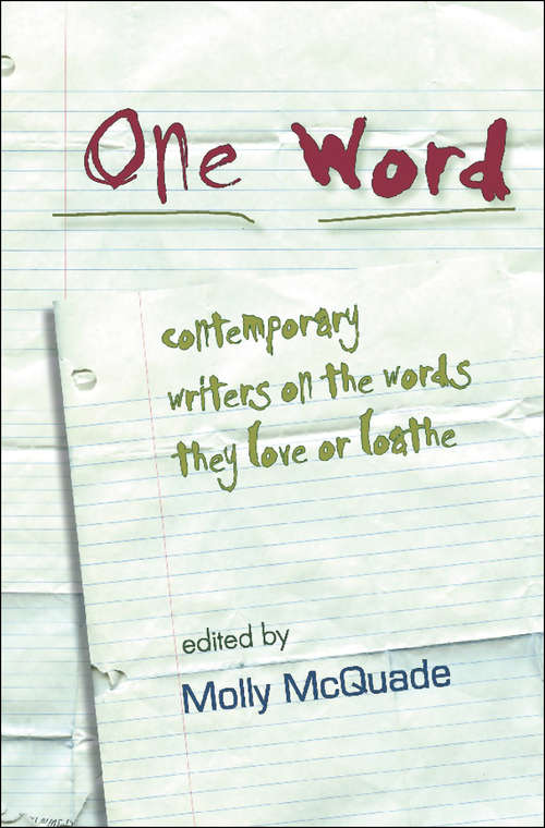 Book cover of One Word