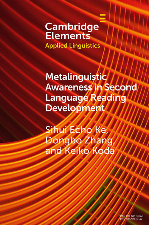 Book cover of Elements in Applied Linguistics: Metalinguistic Awareness in Second Language Reading Development