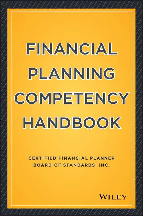 Book cover of The Financial Planning Competency Handbook