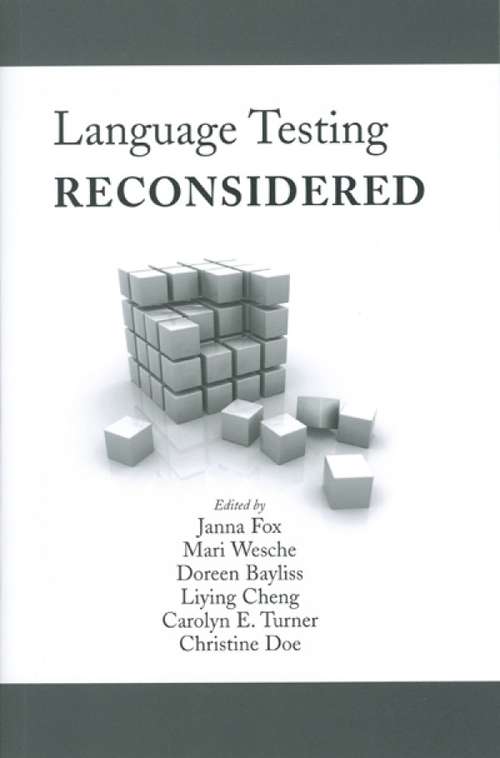 Book cover of Language Testing Reconsidered (Actexpress)