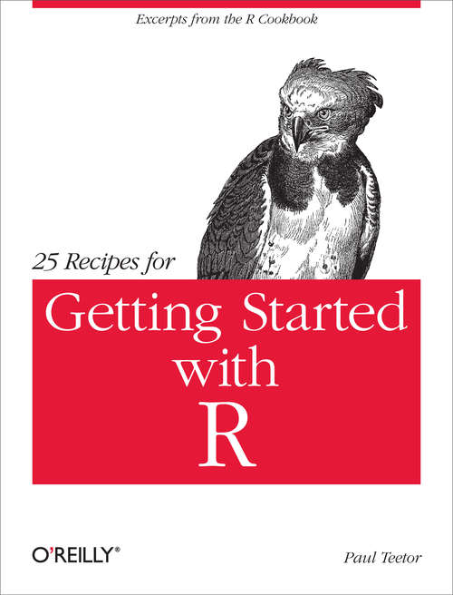 Book cover of 25 Recipes for Getting Started with R