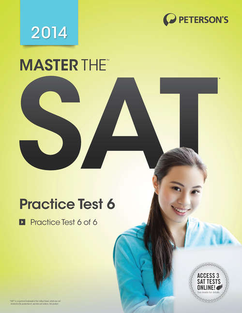Book cover of Master the SAT 2014: Practice Test 6 of 6