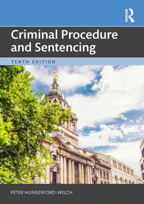 Book cover of Criminal Procedure and Sentencing