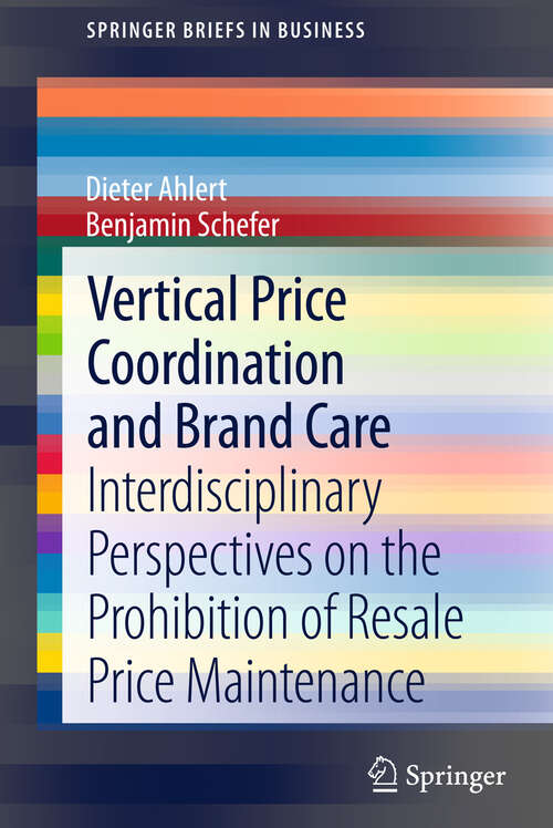 Book cover of Vertical Price Coordination and Brand Care