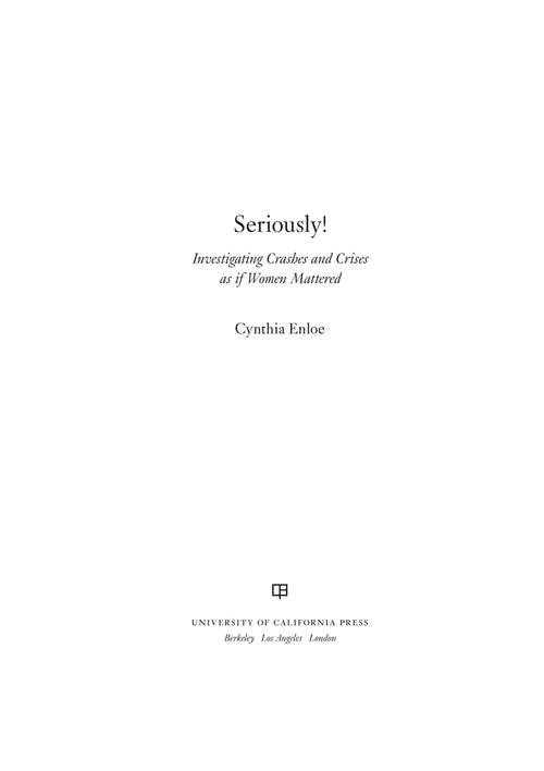 Book cover of Seriously!