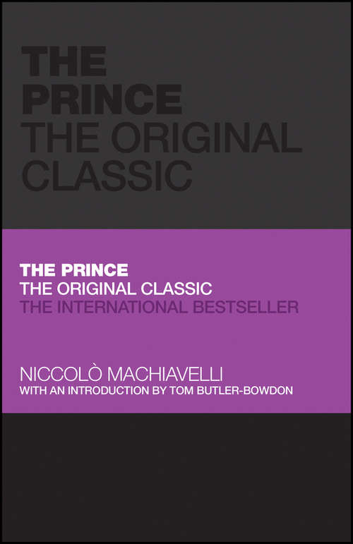 Book cover of The Prince: The Original Classic