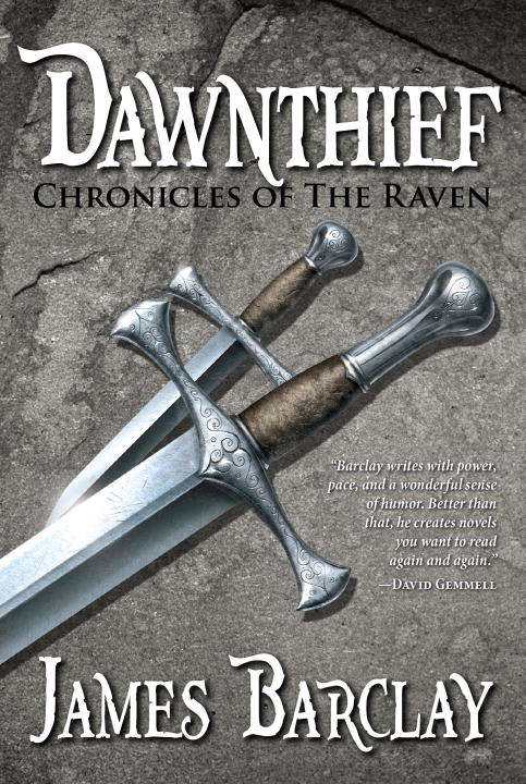Book cover of Dawnthief (Chronicles of the Raven #1)