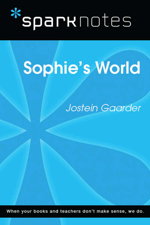 Book cover of Sophie's World (SparkNotes Literature Guide Series)