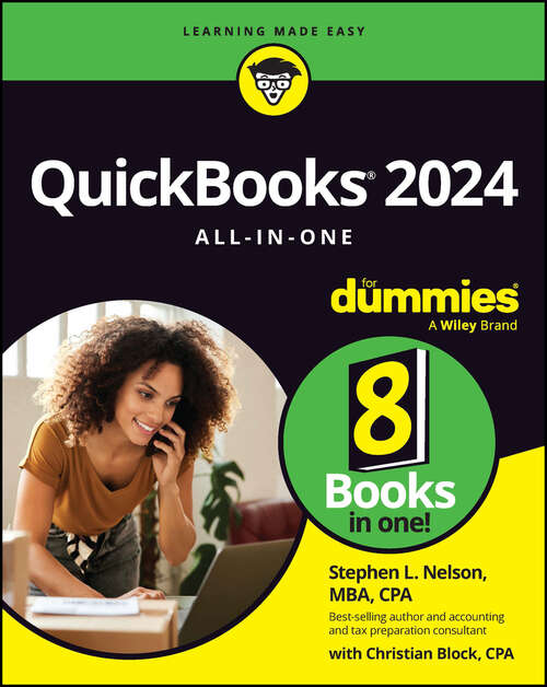 Book cover of QuickBooks 2024 All-in-One For Dummies
