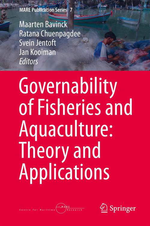 Book cover of Governability of Fisheries and Aquaculture: Theory and Applications