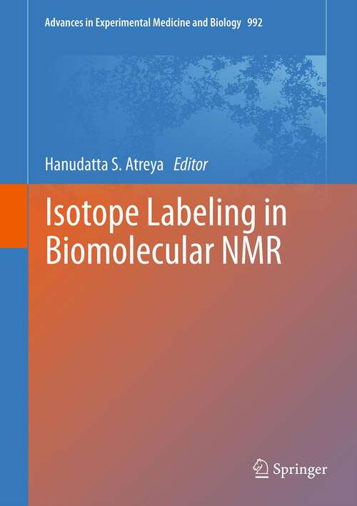 Book cover of Isotope labeling in Biomolecular NMR