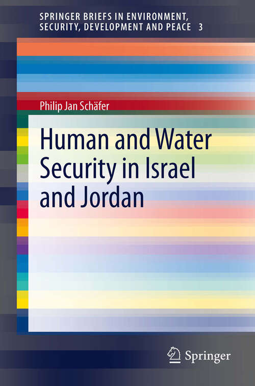 Book cover of Human and Water Security in Israel and Jordan