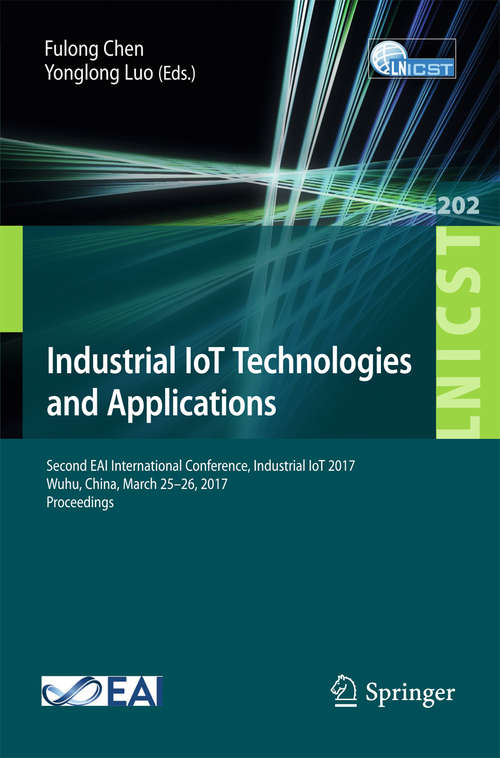 Book cover of Industrial IoT Technologies and Applications