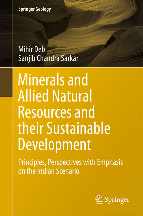 Book cover of Minerals and Allied Natural Resources and their Sustainable Development