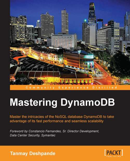 Book cover of Mastering DynamoDB