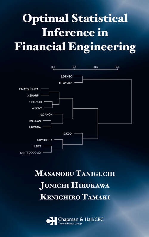 Book cover of Optimal Statistical Inference in Financial Engineering (1)