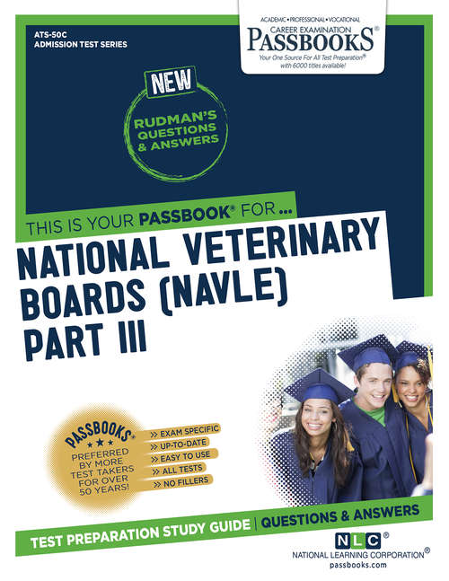 Book cover of NATIONAL VETERINARY BOARDS (NBE) (NVB) PART III - Physical Diagnosis, Medicine, Surgery: Passbooks Study Guide (Admission Test Series)