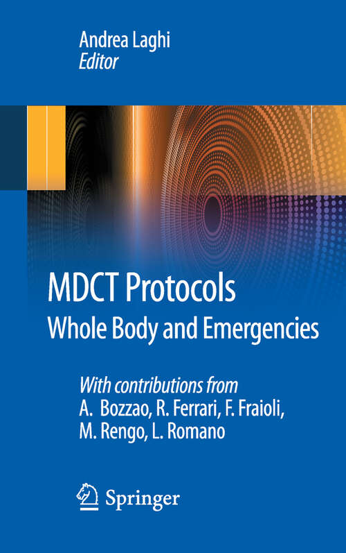 Book cover of MDCT Protocols
