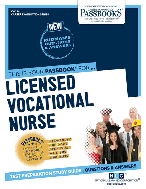 Book cover of Licensed Vocational Nurse: Passbooks Study Guide (Career Examination Series)