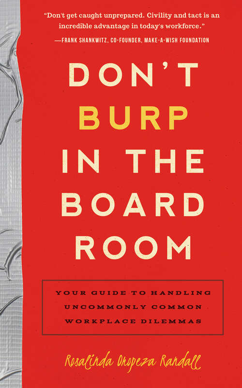 Book cover of Don't Burp in the Boardroom