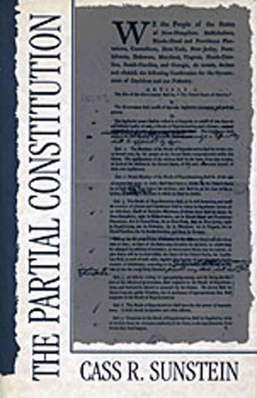 Book cover of The Partial Constitution
