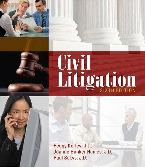 Book cover of Civil Litigation (6th Edition)