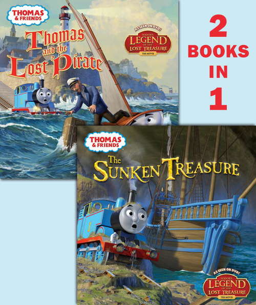 Book cover of Thomas and the Pirate/ The Sunken Treasure (Thomas & Friends)