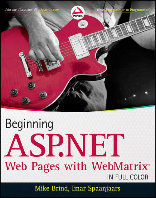 Book cover of Beginning ASP.NET Web Pages with WebMatrix