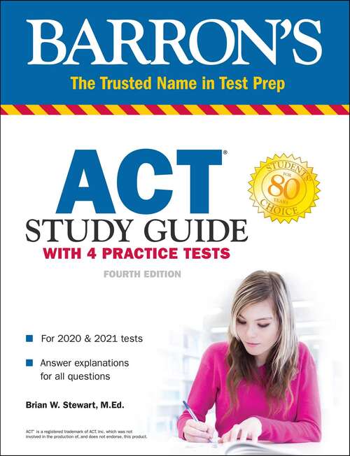 ACT Study Guide with 4 Practice Tests (Barron's Test Prep)