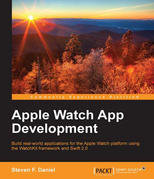 Book cover of Apple Watch App Development