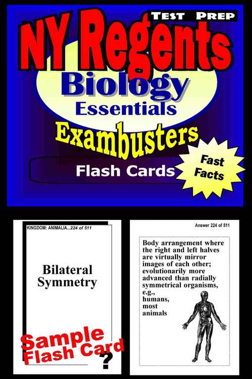 Book cover of NY Regents Exam Test Prep Flash Cards: Biology Essentials (Exambusters NY Regents Workbook #2)