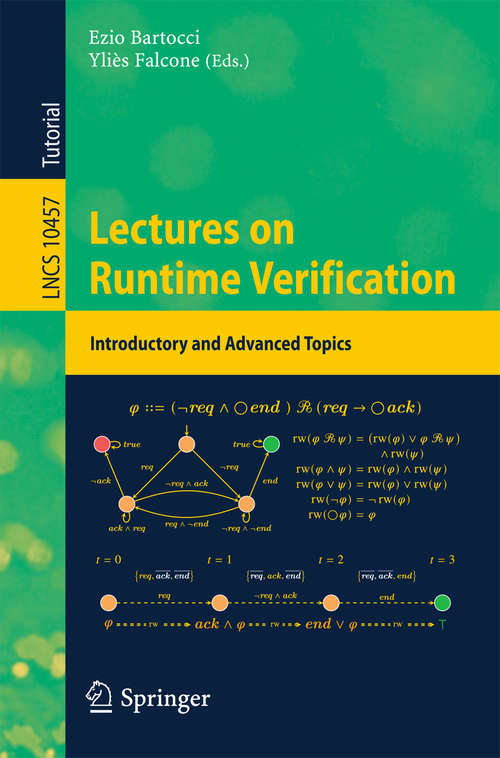 Book cover of Lectures on Runtime Verification