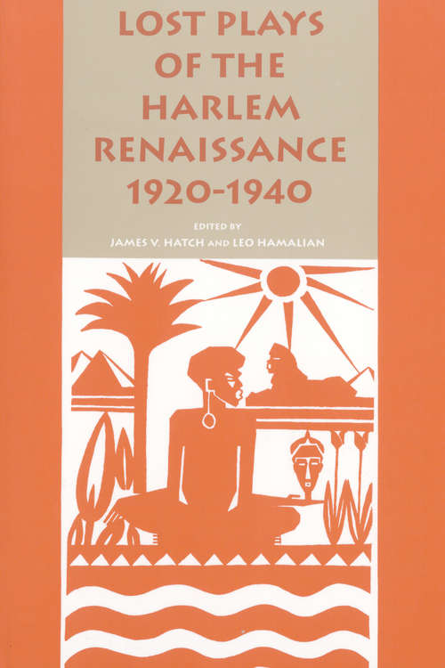Book cover of Lost Plays of the Harlem Renaissance, 1920-1940