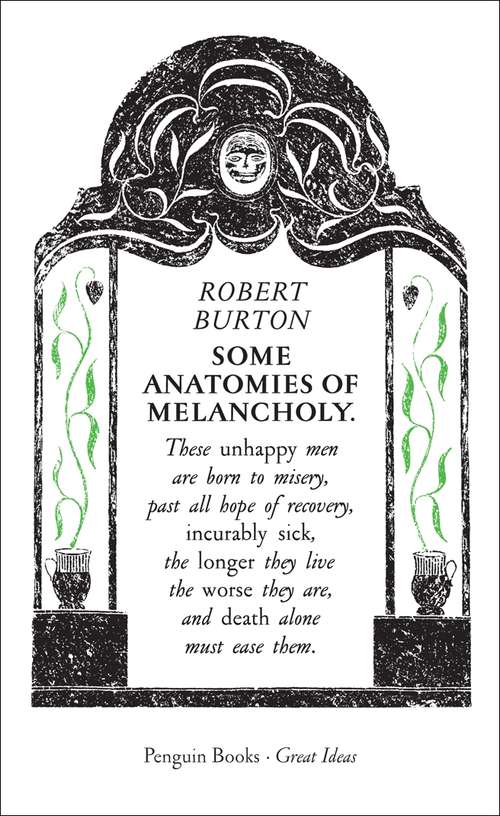 Book cover of Some Anatomies of Melancholy