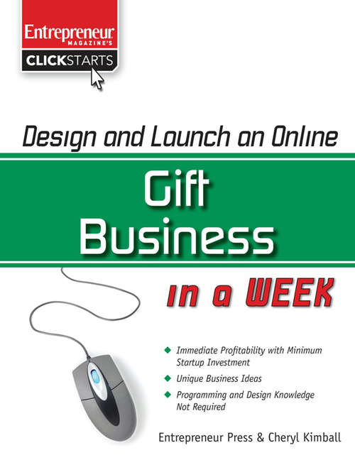 Book cover of Design and Launch an Online Gift Business in a Week