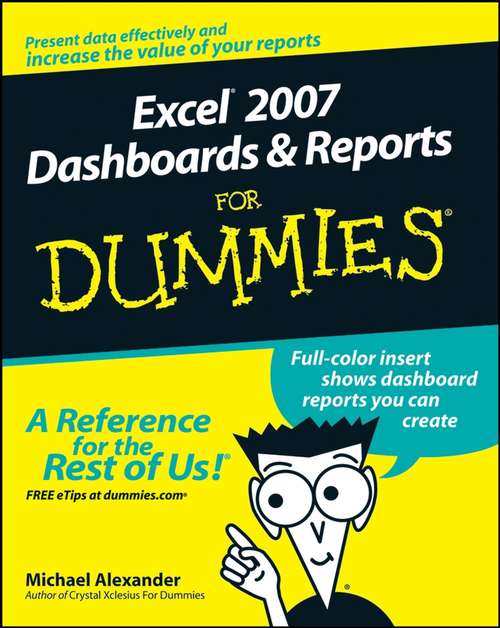 Book cover of Excel 2007 Dashboards and Reports For Dummies