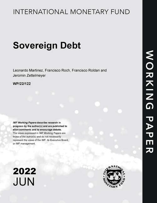 Book cover of Sovereign Debt: Estimating Investor Losses In Sovereign Debt Restructurings, 1998-2005 (Imf Working Papers: Working Paper No. 05/137)