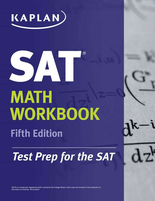 Book cover of Kaplan SAT Math Workbook