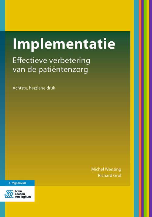 Book cover of Implementatie: Effectieve verbetering van de patiëntenzorg (8th ed. 2023)