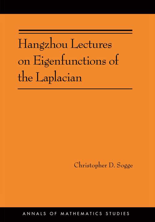 Book cover of Hangzhou Lectures on Eigenfunctions of the Laplacian
