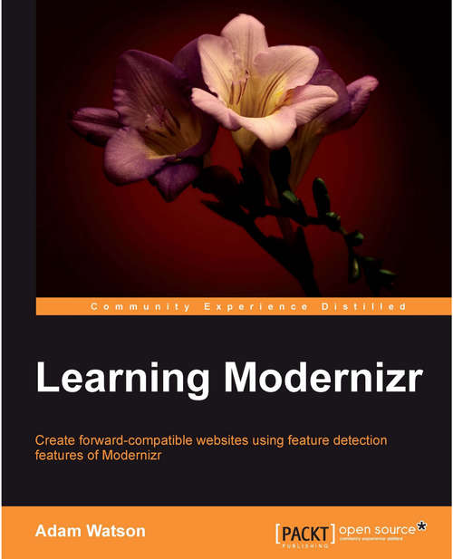Book cover of Learning Modernizr