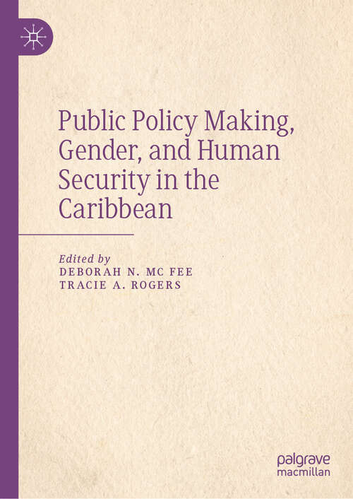 Book cover of Public Policy Making, Gender, and Human Security in the Caribbean