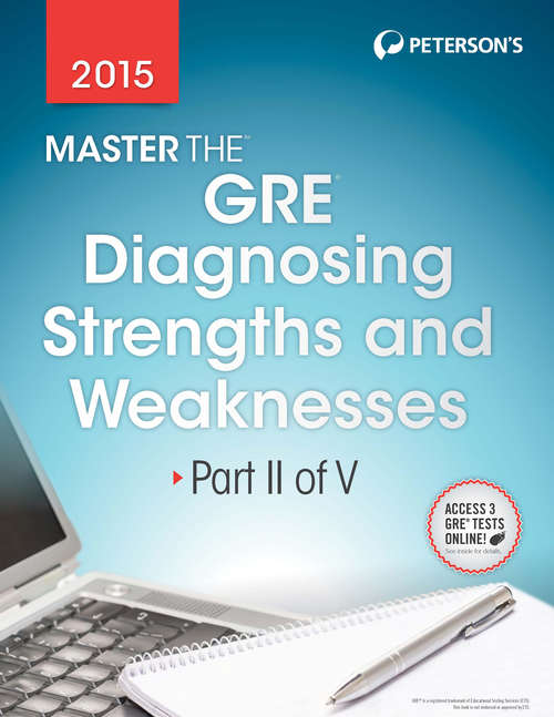 Book cover of Master the GRE 2015: Diagnosing Strengths and Weaknesses