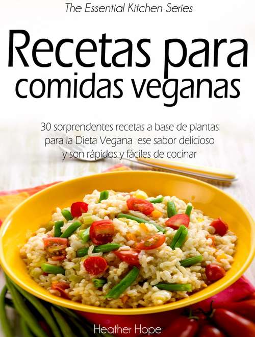 Book cover of Recetas para comidas veganas
