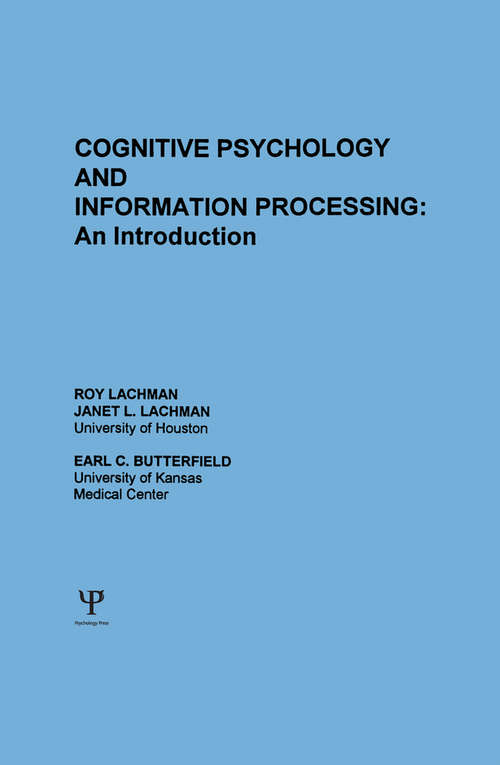 Cognitive Psychology and Information Processing: An Introduction